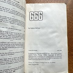666 and 1000 by Salem Kirban Collectible Paperback 2 books in One Volume 1981