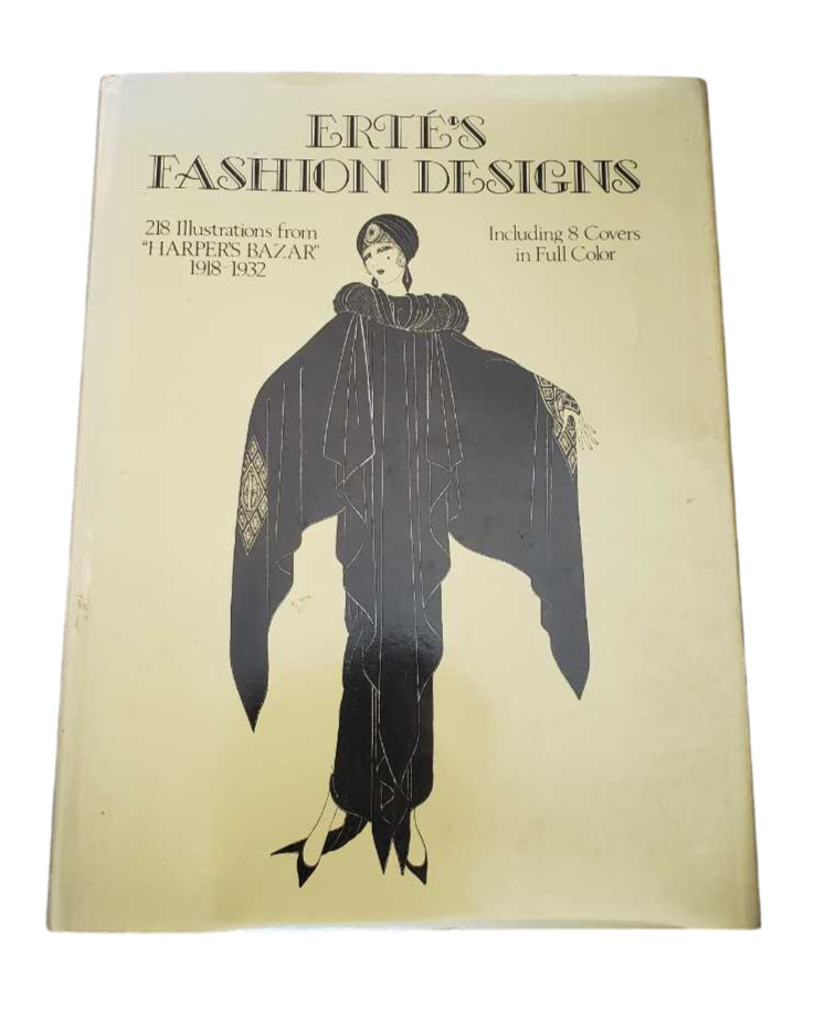 Erté Fashion Design Book 1981 Signed Limited Edition 1150 12.2×9.3in 218 Drawing