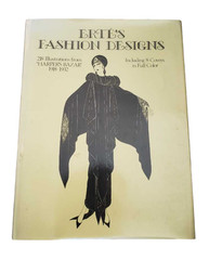 Erté Fashion Design Book 1981 Signed Limited Edition 1150 12.2×9.3in 218 Drawing