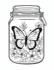 Butterfly Coloring Book for Adults & Kids – Stress Spiral Bound Coloring Book