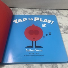 TAP TO PLAY! by Salina Yoon Signed First Edition 2014 Hardcover Book