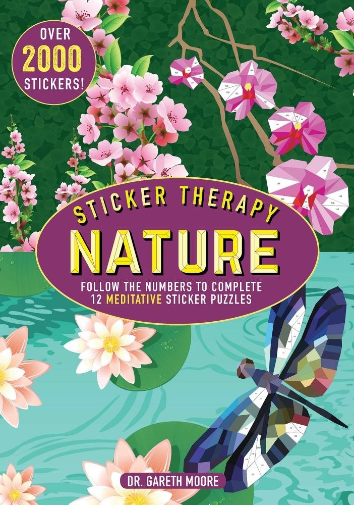 Sticker Therapy Nature: Follow the Numbers to Complete 12 Meditative Sticker…