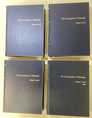 ENCYCLOPEDIA OF PHILOSOPHY Macmillan and Free Press 1972 Complete 8 Vol in 4 HCs