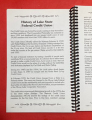 LAKE STATE FEDERAL CREDIT UNION FAVORITES COOKBOOK 8.5X6 INCHES MOOSE LAKE MINN.