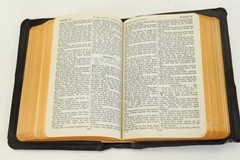 Vintage Holy Bible Self-Pronouncing KJV National Bible Press 119 Leather