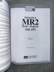 Toyota MR2 Gold Portfolio 1984-1997