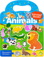 Reusable Sticker Book for Toddlers – Animals, Dinosaurs, Insects, Ages 3+