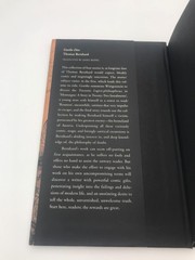 Thomas Bernhard / GOETHE DIES 1st US Edition (2016)