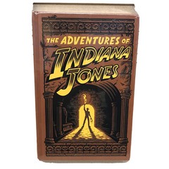 ❤️THE ADVENTURES of INDIANA JONES 3 Novels Hardcover Bonded Leather BRAND NEW