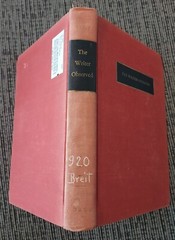 First Edition The Writer Observed by Harvey Breit 1956 Hardback Hemingway