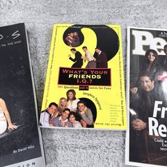 Friends TV Show Book, Cookbook, Trivia Book, People magazine And Phone Decal.