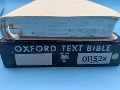 Oxford Compact White French Morocco Leather 01152x KJV Bible w box No Marks