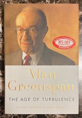 Alan Greenspan The Age of Turbulence Hardcover Economic Biography w/ Dust Jacket
