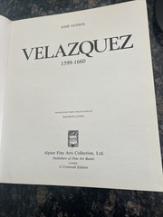 Velazquez 1599-1660 By Gudiol, Jose