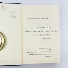 The Jesuits Their Spiritual Doctrine & Practice Guibert 1964 Hardcover History
