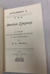 3 VOLUME SET The American Language by H. L. Mencken w/Supplements 1 & 2 HCs