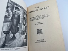 THE DRAGON’S SECRET ~ Augusta Huiell Seaman ~ 1921, Century Co, mystery scarce