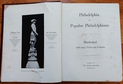 Philadelphia & Popular Philadephians, 1891, 292 pgs, hc, VERY RARE original edtn