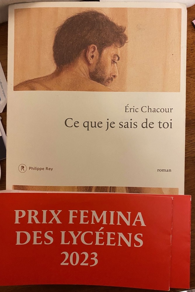 Ce que je sais de toi by Eric Chacour, original in French
