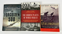 World War II History * Stalingrad * The Forgotten 500 * Hidden Places Lot of 3
