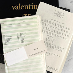Valentino Atelier 1986 Swatch Book #115 – Vintage Spring Summer Haute Couture