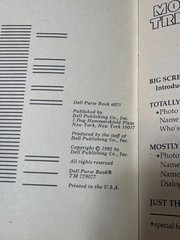 1982 Movie & TV Trivia Quiz Mini Magazine Dell Purse Book 64 pages