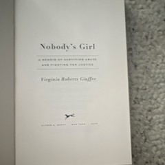 Virginia Roberts Giuffre Nobody’s Girl Hardcover Memoir 2025 Knopf Doubleday