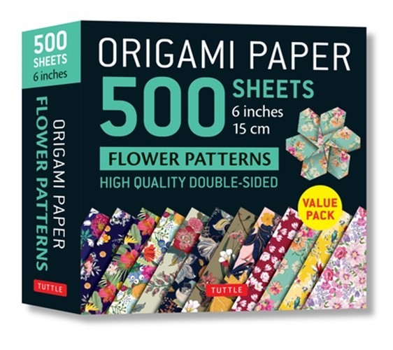 Origami Paper 500 Sheets Flower Patterns 6″ (15 CM): Tuttle Origami Paper: High-