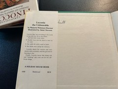 SIGNED! Lucretia the Unbearable By Sharmat and Janet Stevens. 1st ed. VG/VG+