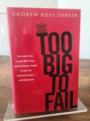 Too Big to Fail: The Inside Story Andrew Sorkin 2009 Hardcover HC First Edition