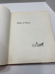 Album of Horses By Marguerite Henry, 1964, Illustr. By Wesley Dennis; HC, CB