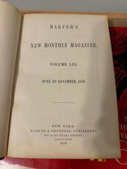 Harper’s New Monthly Magazine Vol LIX Antique Book June To November 1879