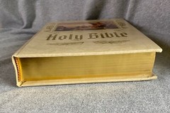 Heirloom Family Holy Bible KJV Red Letter Morrison Funeral Home Tuscumbia 5+ lbs