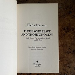 Elena Ferrante Neapolitan Novels—Complete Set, 4 Books—Europa Editions