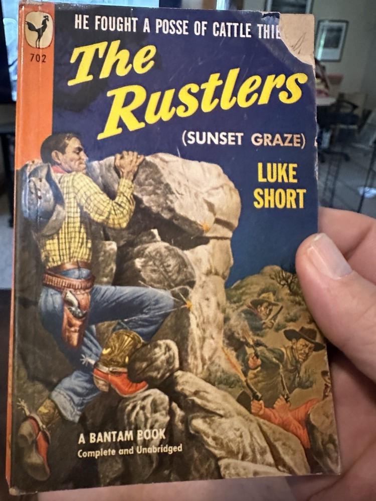 The Rustlers Sunset Graze Luke Short A Bantam Book 702 1949 Paperback