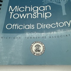 1997 State of Michigan Township Officials Directory spiral Bound Book 232 Pages