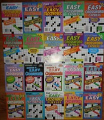 Lot of 5 Dell Penny Press Crossword Puzzle Books ALL EASY Unsorted