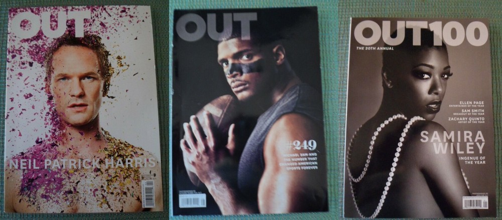 Out Apr Aug 2014 Dec/Jan 2015 Neil Patrick Harris Blondie Michael Sam Sam Smith