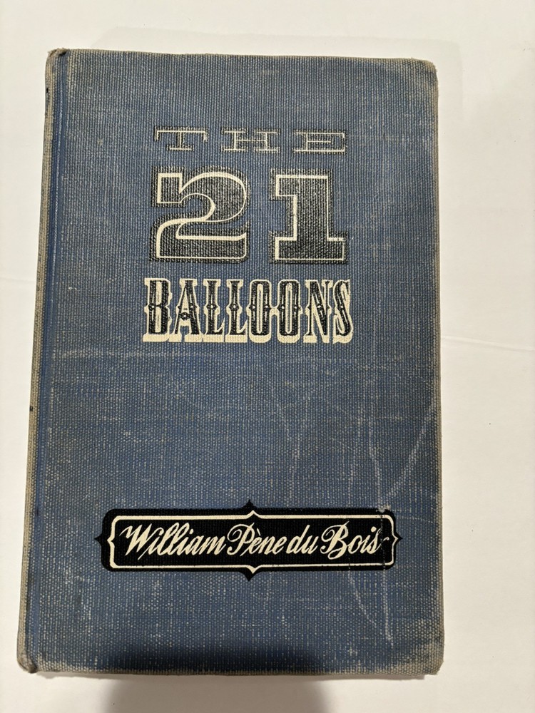 Vintage copy of The 21 Balloons William Pène du Bois 1950 Macmillan Co.