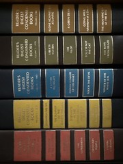 6 VINTAGE Readers Digest Condensed Books Colored Covers PLUS One Book Safe!