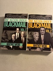 One Nation Under Blackmail Vol. 1 & Vol. 2 by Whitney Webb 1st Ed Paperback