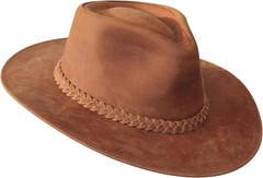 Premium Leather Fedora – Wide Brim Hat Leather – Water Resistant