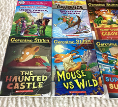 Geronimo Thea Stilton Books Lot of 11 Ages 7-12 Illustrated Adventure + 2 Audio