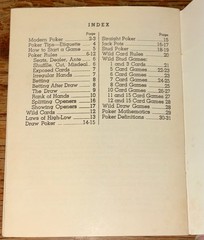 Vtg. Modern Rules of POKER Booklet w/Wild Card Variations ~Heines Publishing Co.
