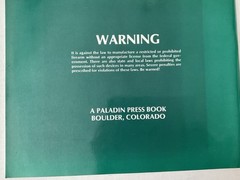 The Browning Hi-Power Exotic Weapons System A Paladin Press Book 61 Pages Used