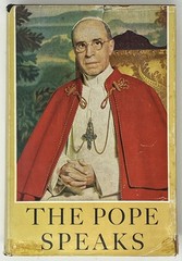 VTG The Pope Speaks: The Teachings of Pope Pius XII – 1957 HC/DJ Pantheon Books