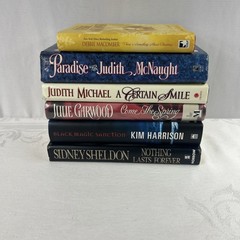 6 Hard Cover Books Lot Numerous Titles And Authors