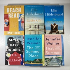 Lot of 6 Summer Romance Novels – Emily Henry, Elin Hilderbrand, Jennifer Weiner