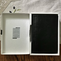 The Holy Bible King James Larger Print Black Italian Duo-Tone Zondervan Boxed
