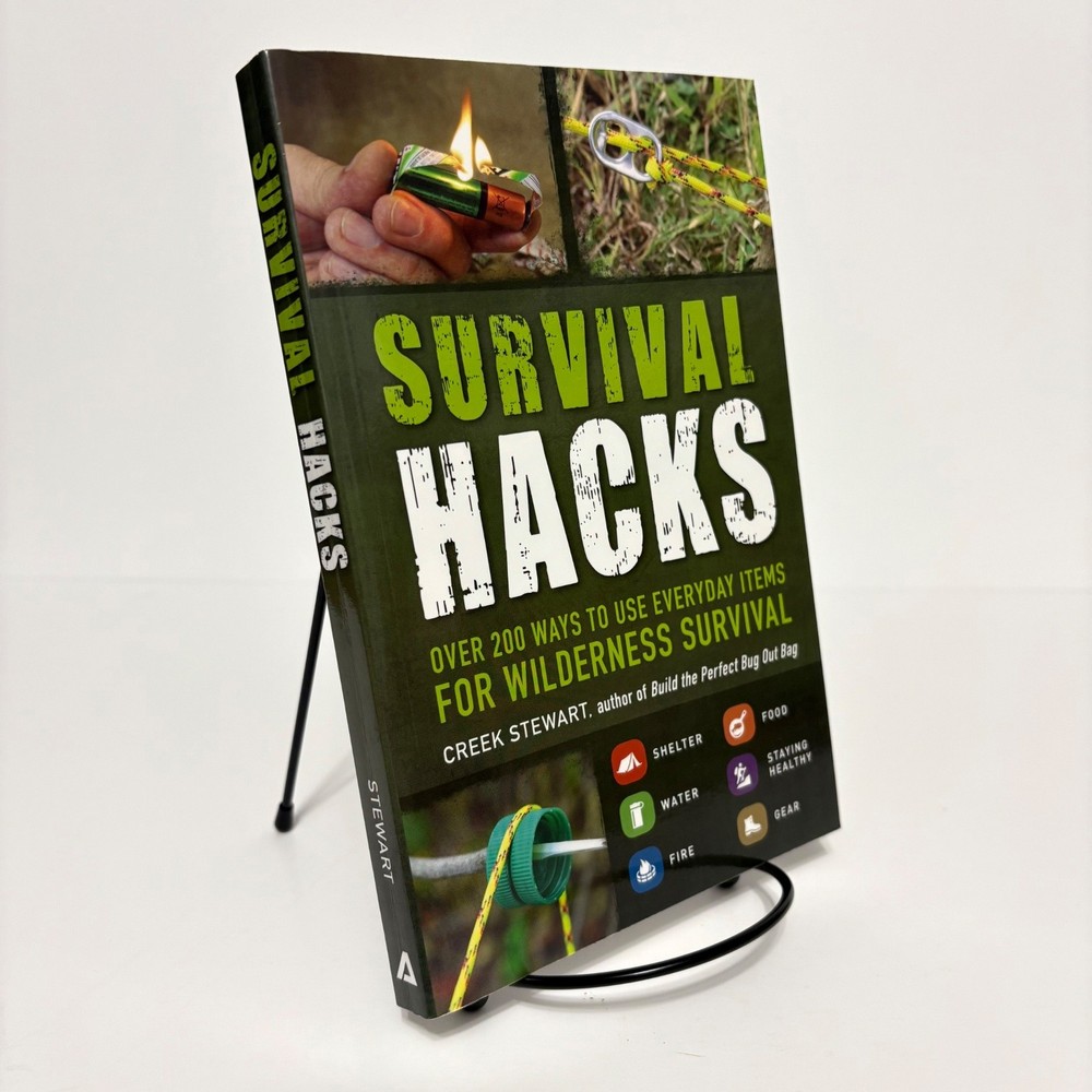 Survival Hacks Creek Stewart 2016 Paperback Wilderness Survival Adams Media Book